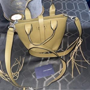 Rebecca Minkoff olive leather small tote